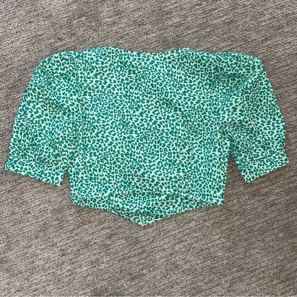 🚨 3 for $25 - Topshop leopard print corset blouse in green - Picture 9 of 10